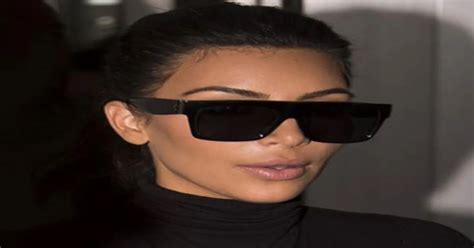 kim kardashian square sunglasses 2015